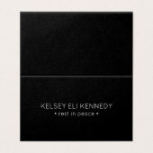 Rust in vrede gevouwen kaart (Buitenkant ongevouwen)