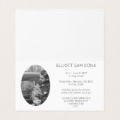 Rust in vrede gevouwen kaart (Binnenkant ongevouwen)