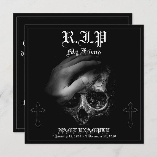 Rust in vrede mijn vriend (Voorkant / Achterkant)