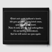 Rust in vrede mijn vriend gastenboek (Achterkant)