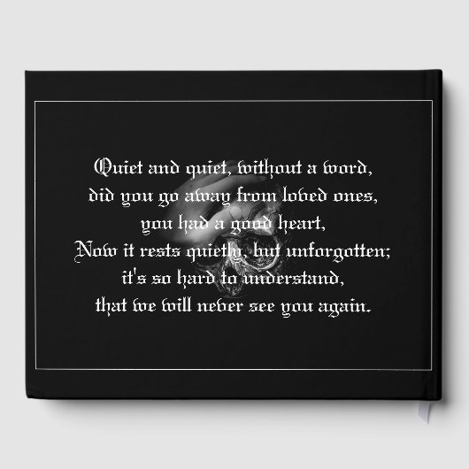 Rust in vrede mijn vriend gastenboek (Achterkant)