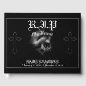 Rust in vrede mijn vriend gastenboek (Voorkant)