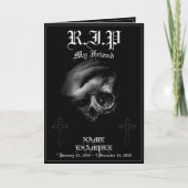 Rust in vrede mijn vriend kaart (Voorkant)