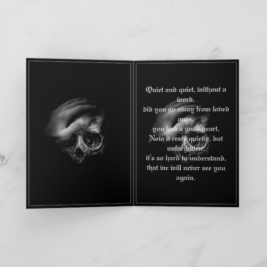 Rust in vrede mijn vriend kaart (Binnen)