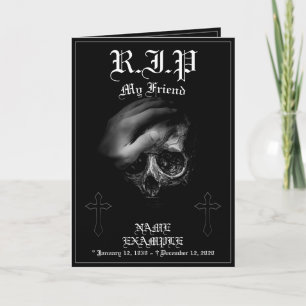 Rust in vrede mijn vriend kaart