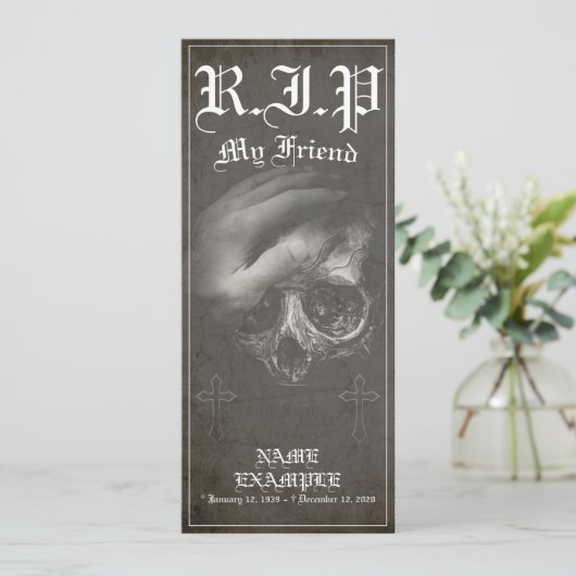 Rust in vrede mijn vriend - vintage (Staand voorkant)