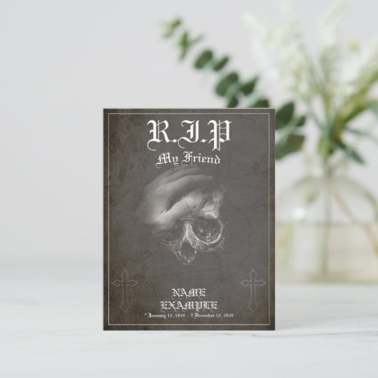 Rust in vrede mijn vriend - vintage (Staand voorkant)