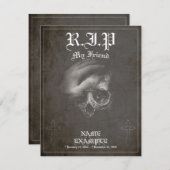 Rust in vrede mijn vriend - vintage (Voorkant / Achterkant)