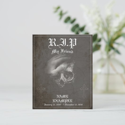 Rust in vrede mijn vriend - vintage (Staand voorkant)