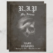 Rust in vrede mijn vriend - vintage (Voorkant / Achterkant)