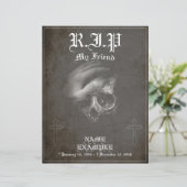 Rust in vrede mijn vriend - vintage (Staand voorkant)