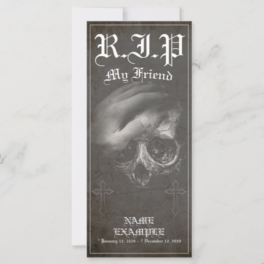 Rust in vrede mijn vriend - vintage (Voorkant)