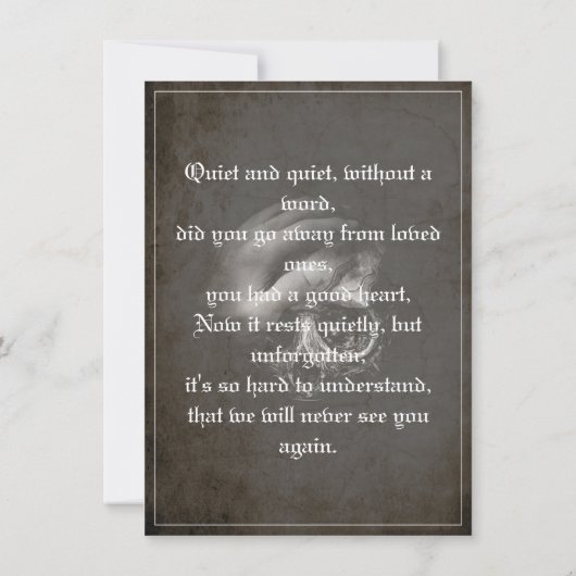 Rust in vrede mijn vriend - vintage (Achterkant)