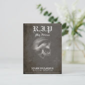 Rust in vrede mijn vriend - vintage feestdagenkaart (Staand voorkant)