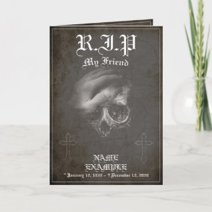Rust in vrede mijn vriend - vintage kaart