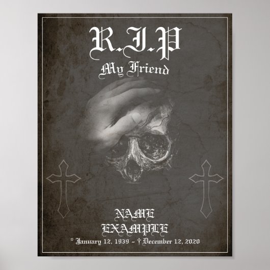 Rust in vrede mijn vriend - vintage poster (Voorkant)