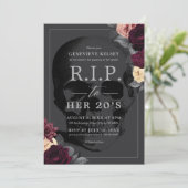 Rust in vrede op haar 20-jarig feestje kaart (Staand voorkant)