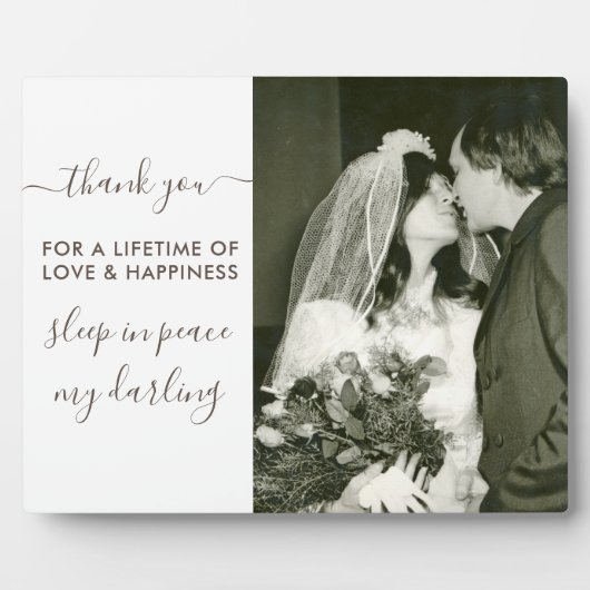 Rust in Vrede Script Foto Herdenking Fotoplaat (Voorkant)