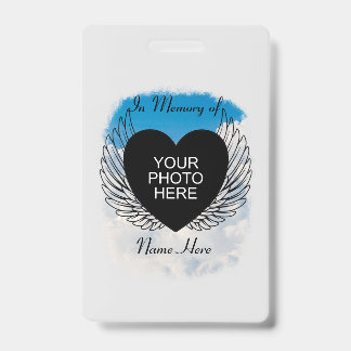 Rust In Vrede Ter Herinnering aan Vleugels en Wolk Badge