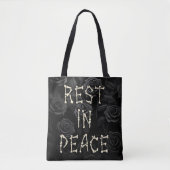 Rust in Vrede Tote Bag (Voorkant)