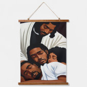 Rust in Zijn aanwezigheid Hout Overgoten Wandtapij Hangend Wandkleed (Voorkant)