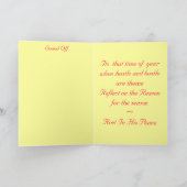 Rust in Zijn Vrede Feestdagen Kaart (Binnen)