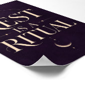 Rust is een rituele kunstprint poster (Hoek)