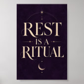 Rust is een rituele kunstprint poster (Voorkant)