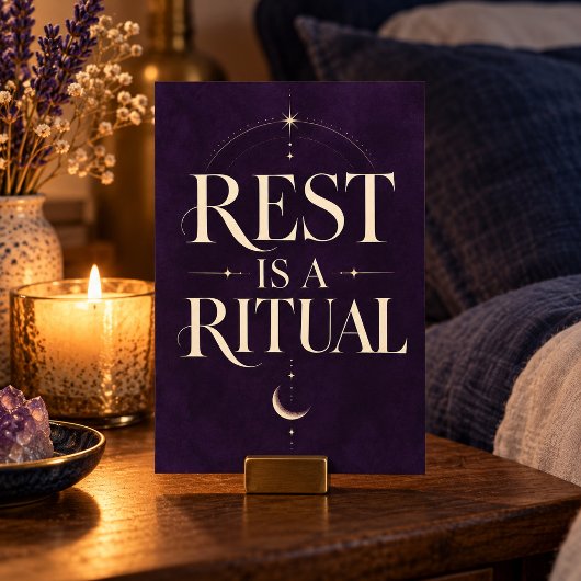 Rust is een rituele kunstprint poster