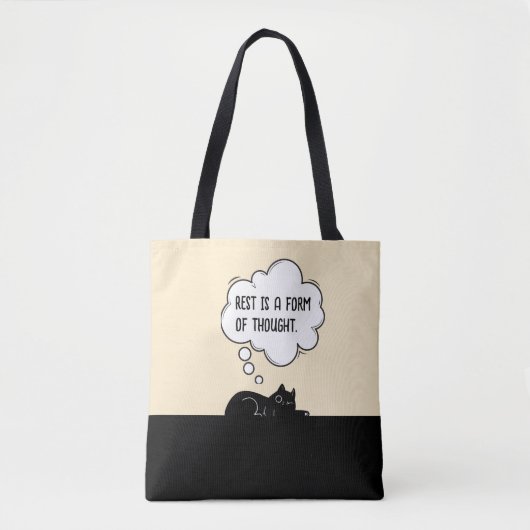 Rust is een vorm van gedachte tote bag (Voorkant)