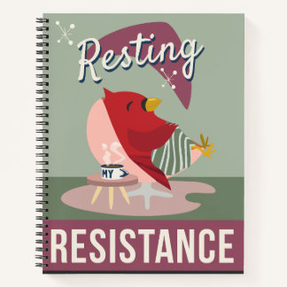 "Rust is mijn weerstand" Notitieboek