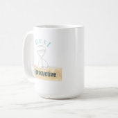 Rust is productief - Mentale gezondheid bewustzijn Koffiemok (Voorkant links)