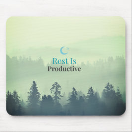 Rust Is Productief – Minimaal Motiverende Muismat