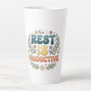Rust Is Productief Zelfzorg & Traag Leven Inspir Latte Mok