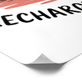 Rust is radicaal - Schattige slapen wasbeer ontwer Poster (Hoek)