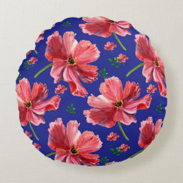 Rust je vermoeide benen na een lange dag op een rond kussen