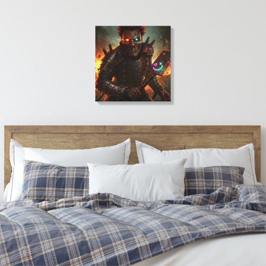 Rust Jester Canvas Afdrukken (Insitu (Slaapkamer))