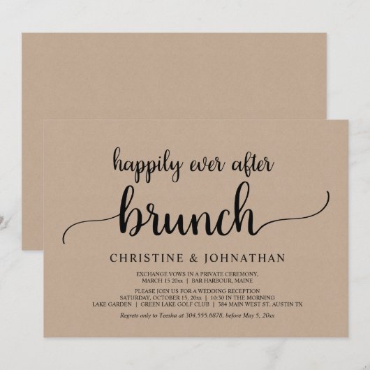 Rust Kaart (Voorkant / Achterkant)