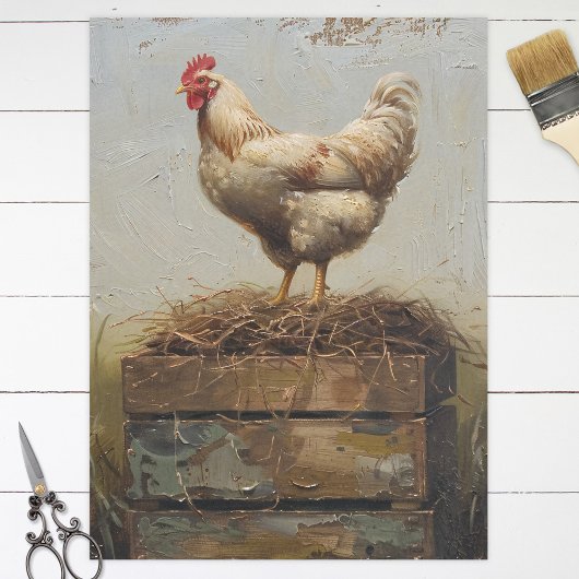 Rust Kip en Nest Decoupage Tissuepapier