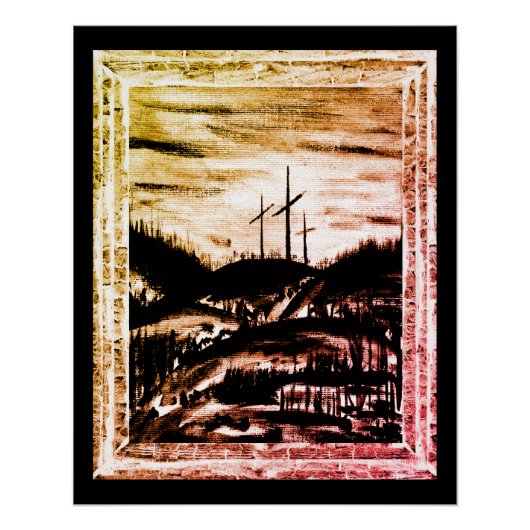 Rust kruis poster (Voorkant)