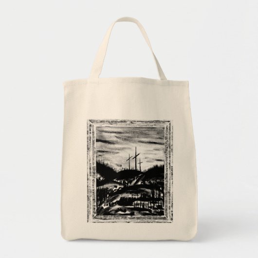Rust kruis tote bag (Voorkant)