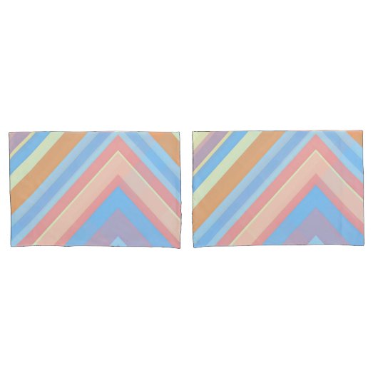 Rust Leaf Geometric Pattern Pillowcases – Modern A Kussensloop (Voorkant-Set)