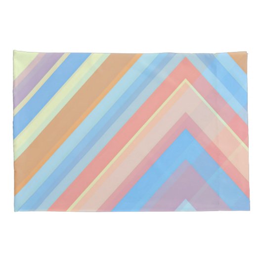 Rust Leaf Geometric Pattern Pillowcases – Modern A Kussensloop (Achterkant-Rechts)