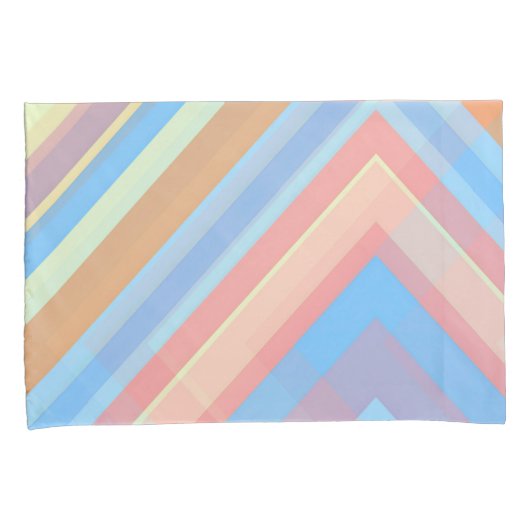 Rust Leaf Geometric Pattern Pillowcases – Modern A Kussensloop (Voorkant-Rechts)