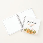 Rust Leaves Pumpkin Baby shower Guest Book Notitieboek (Binnen)