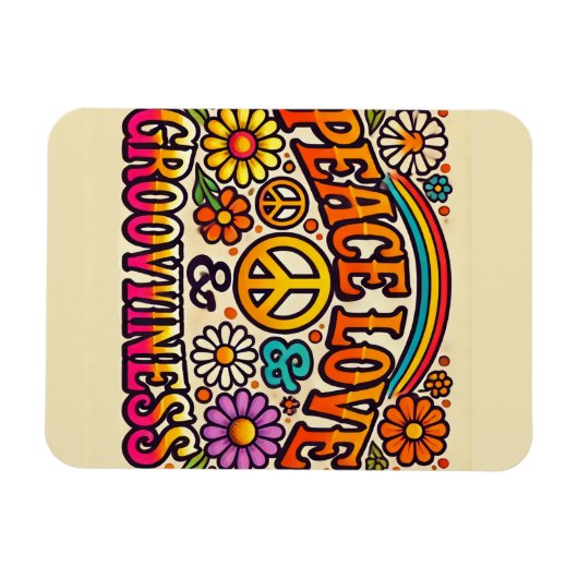 Rust, liefde en grootheid Flexibele fotomagneet Magneet (Horizontaal)