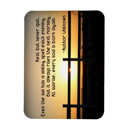 Rust maar nooit stoppen magneet (Verticaal)