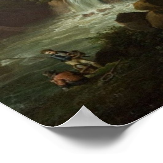 Rust Majestic Waterval Gevist Poster (Hoek)