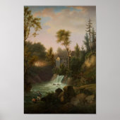 Rust Majestic Waterval Gevist Poster (Voorkant)