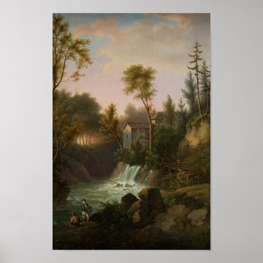 Rust Majestic Waterval Gevist Poster (Voorkant)